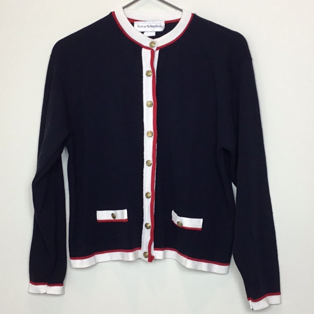 🟢 3 for $10 Vintage Norton McNaughton cardigan size M